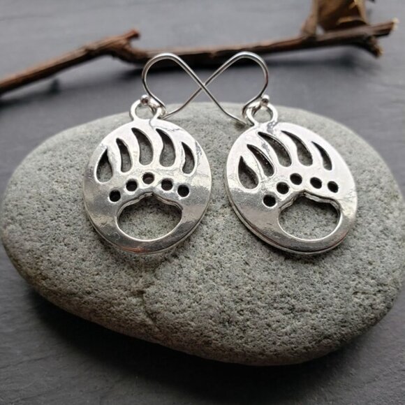 3/$15~Bear Paw Earrings - Picture 1 of 6